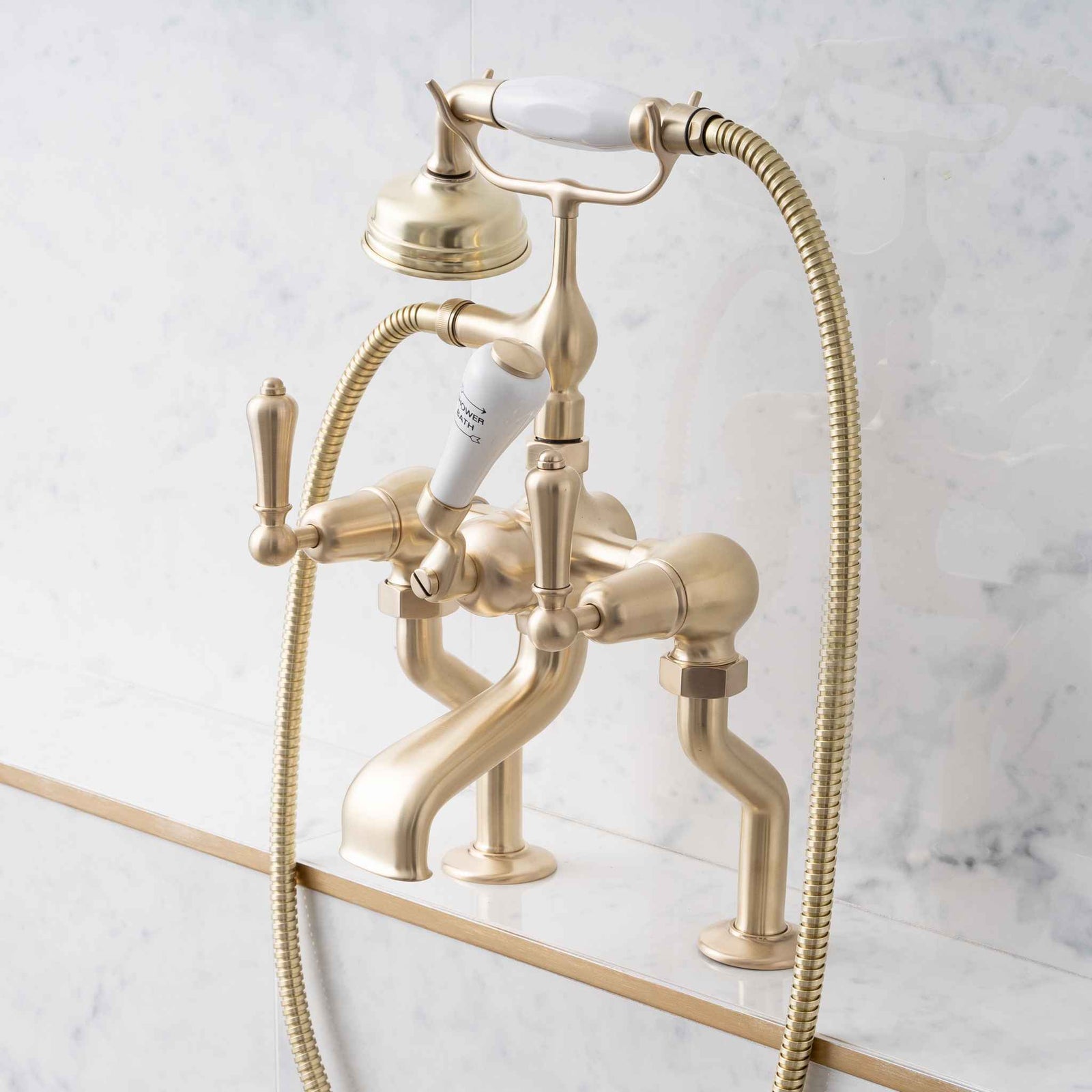 Tibberton Metal Lever Bath & Shower Mixer - Rutland London (UAE)