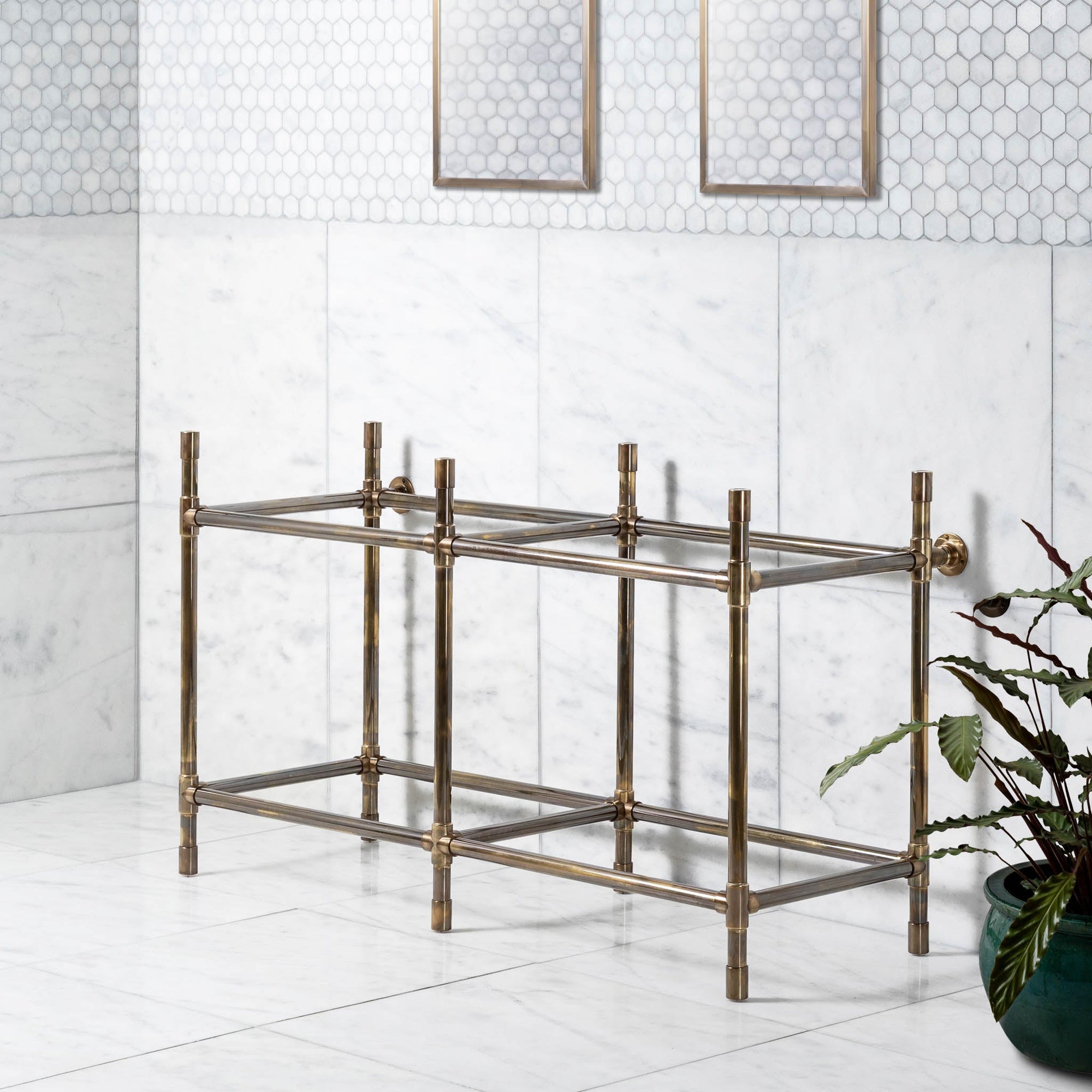 Camden Double Vanity Stand (Stand Only - No Top, Upstand or Basins) - Rutland London (UAE)