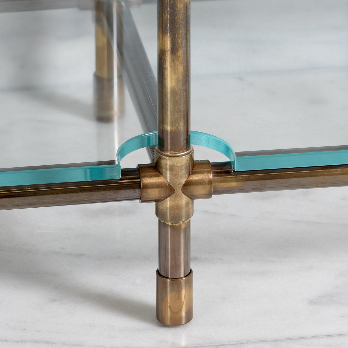 Orchard Double Vanity Suite (Inc. Marble Top, Upstand, Glass Shelf & Basins) - Rutland London (UAE)