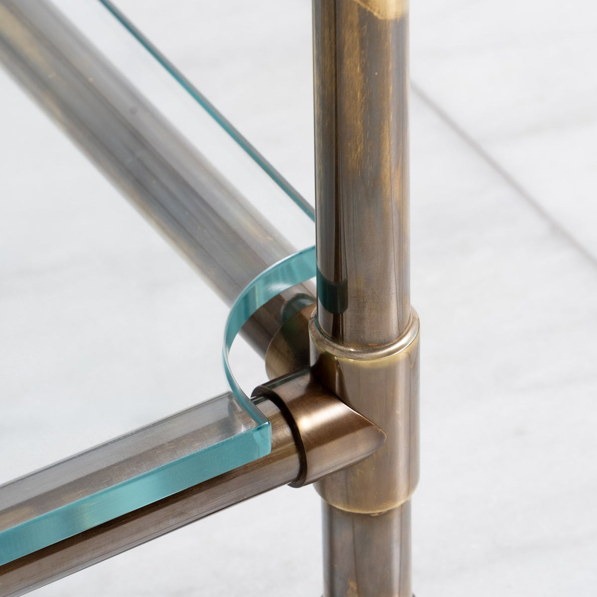 Orchard Double Vanity Suite (Inc. Marble Top, Upstand, Glass Shelf & Basins) - Rutland London (UAE)