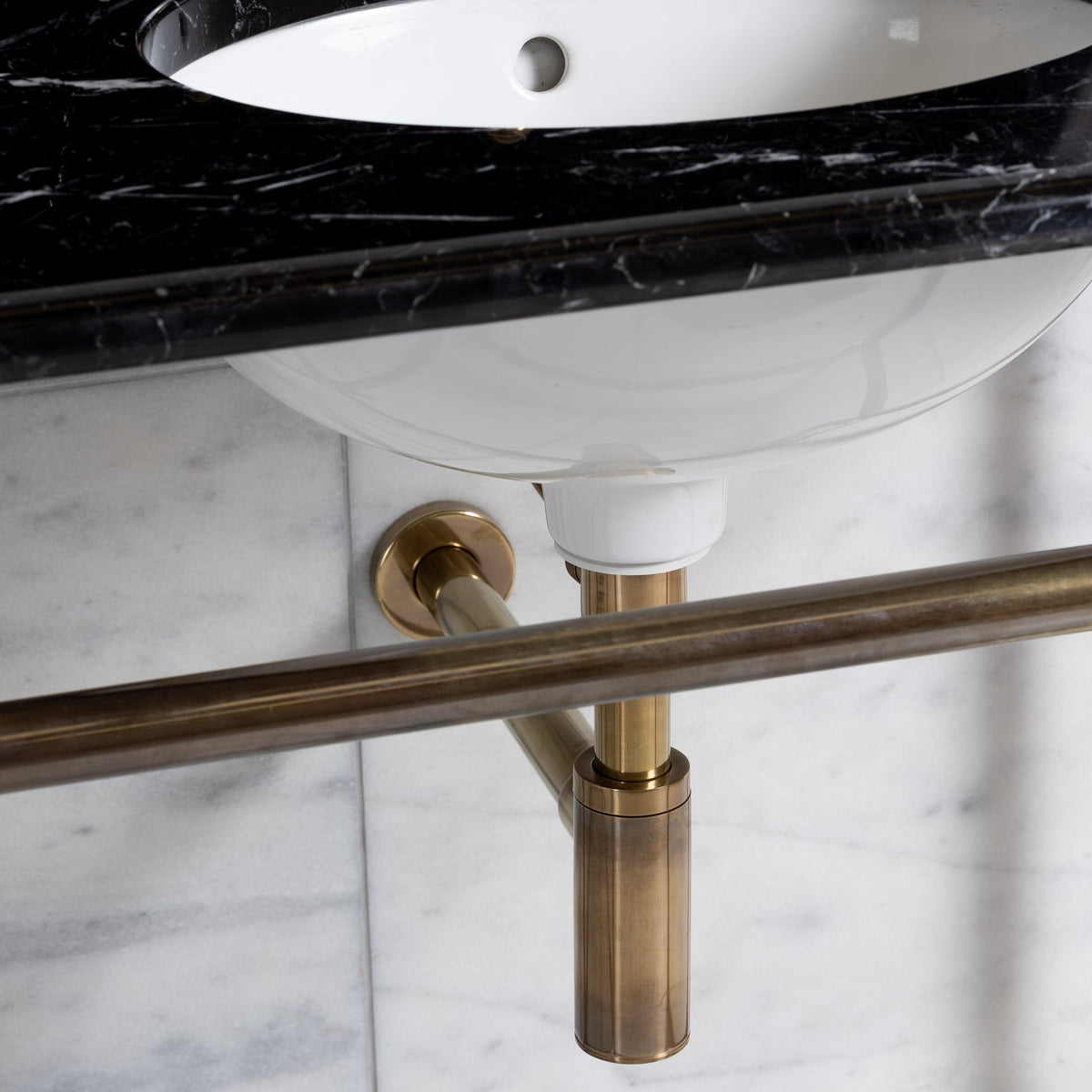 Camden Double Vanity Suite (Inc. Marble Top, Upstand & Basins) - Rutland London (UAE)