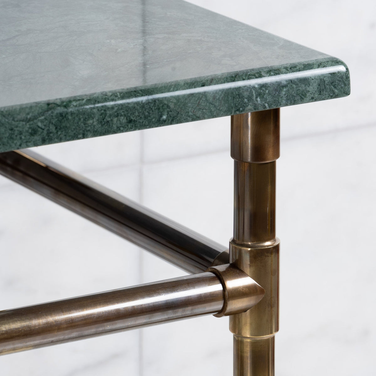 Trinity Double Vanity Suite (Inc. Marble Top, Upstand, Brass Rack & Basins) - Rutland London (UAE)